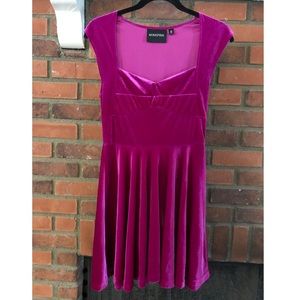 Minkpink Stolen Moment Pink Skater Dress Medium